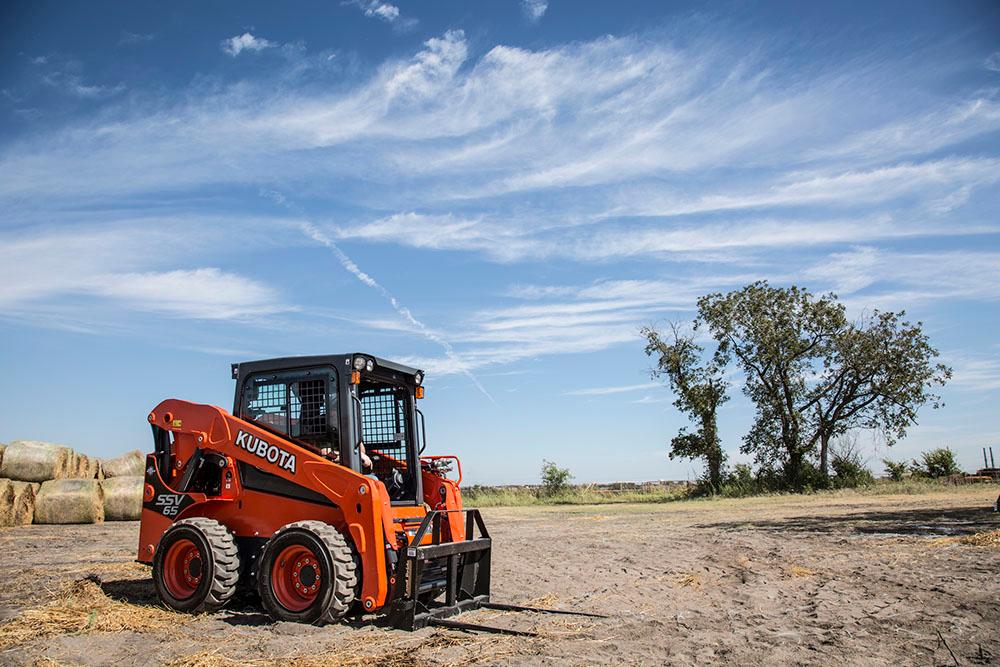 Skid steer out on a construction site
