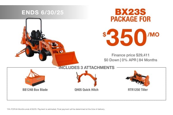 Kubota BX23S Package