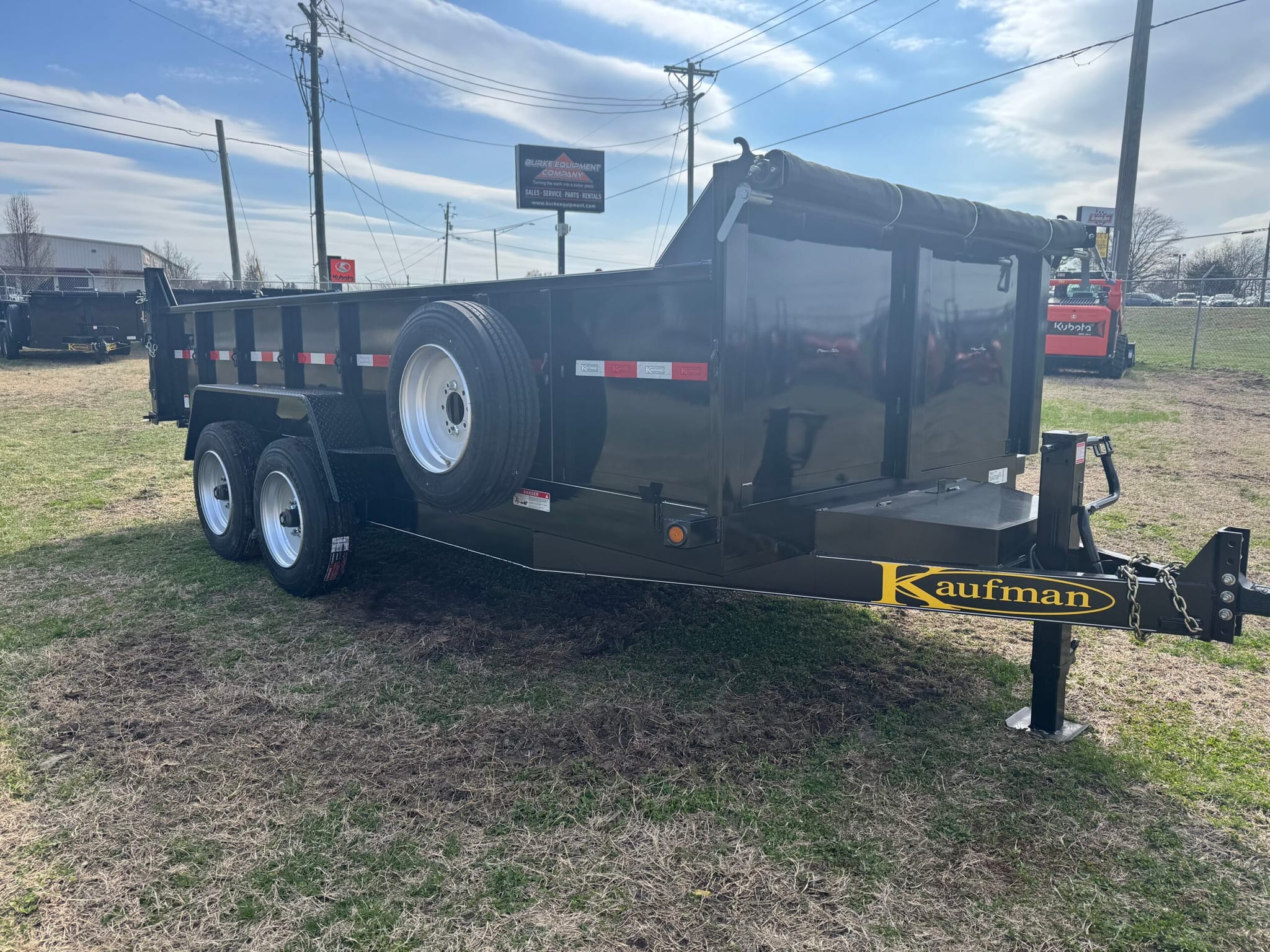 Kaufman FXSLP-8K-16D – 16,000 GVWR Deluxe Heavy Duty Dump Trailer- 16 ft. x 80 in.