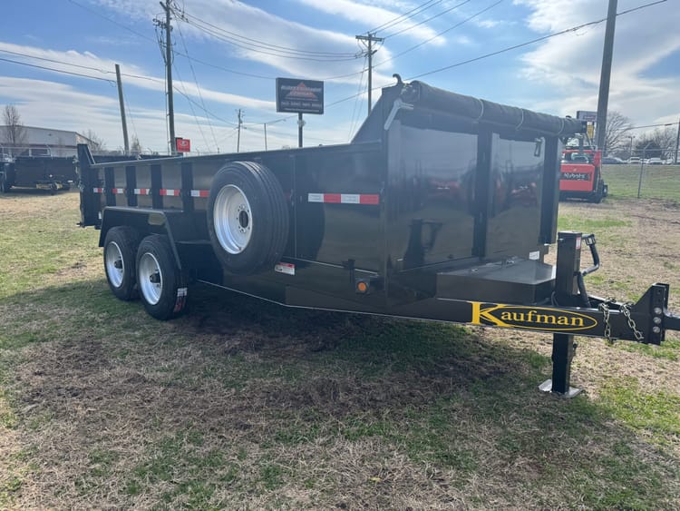 Kaufman FXSLP-8K-16D – 16,000 GVWR Deluxe Heavy Duty Dump Trailer- 16 ft. x 80 in.
