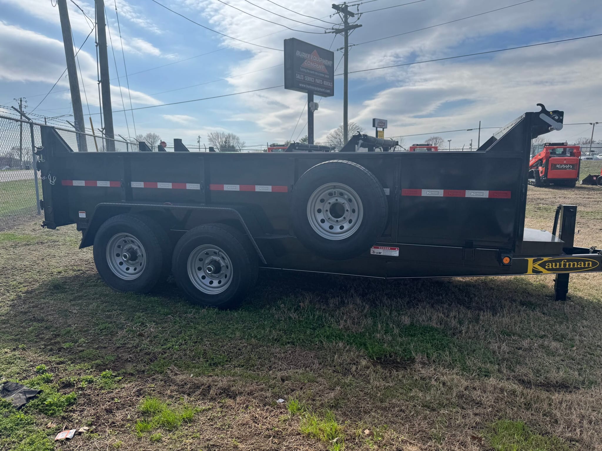 Kaufman FXSLP-7K-14D -15,000 GVWR Deluxe Heavy Duty Dump Trailer- 14 ft. x 80 in.