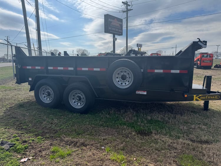 Kaufman FXSLP-7K-14D -15,000 GVWR Deluxe Heavy Duty Dump Trailer- 14 ft. x 80 in.