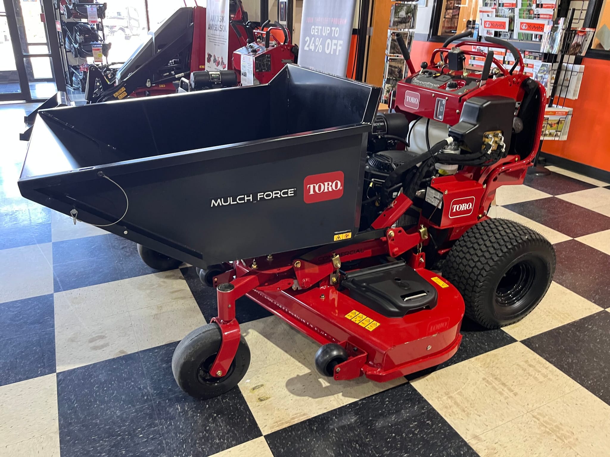 Toro MultiForce 60″ Commercial Stand-On w/ Mulch Force – 72524