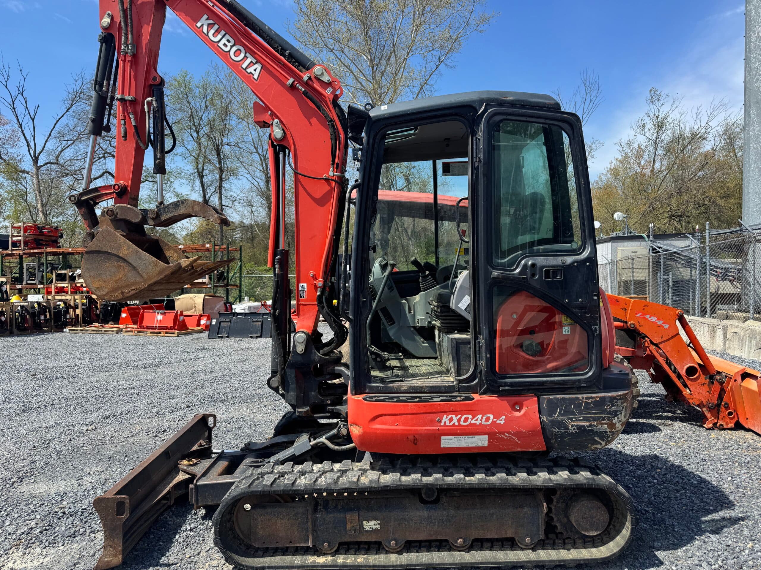 Kubota KX040-4 excavator at Burke Equipment Company
