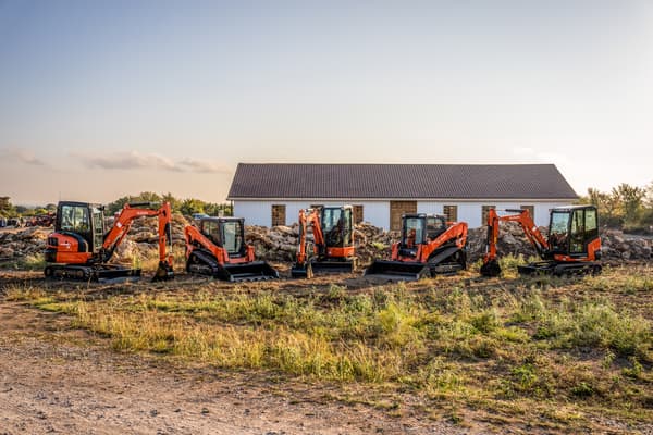 Kubota construction equipment on job site