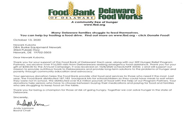 Food Bank of Delaware - Newark